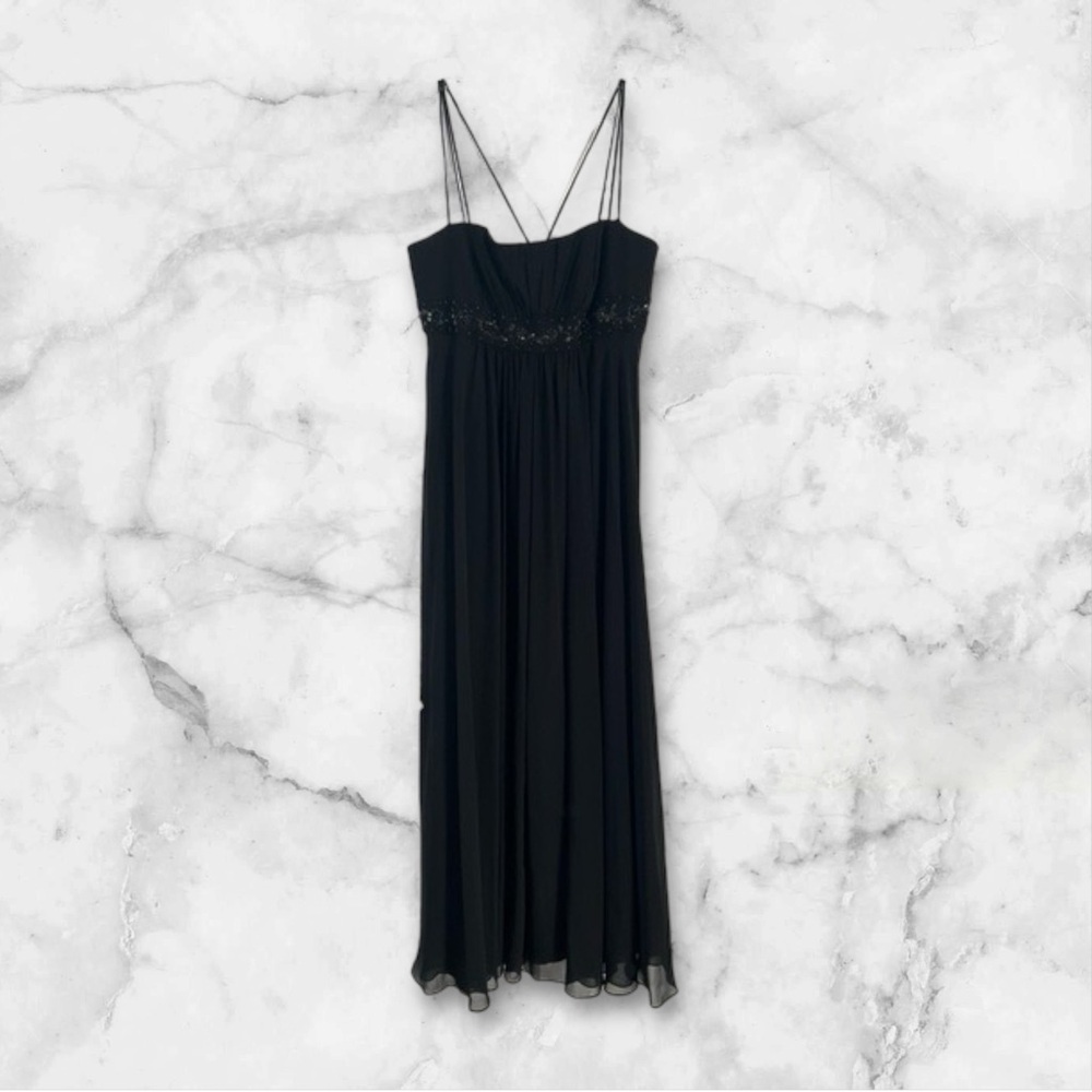 Jeweled Black Prom Dress